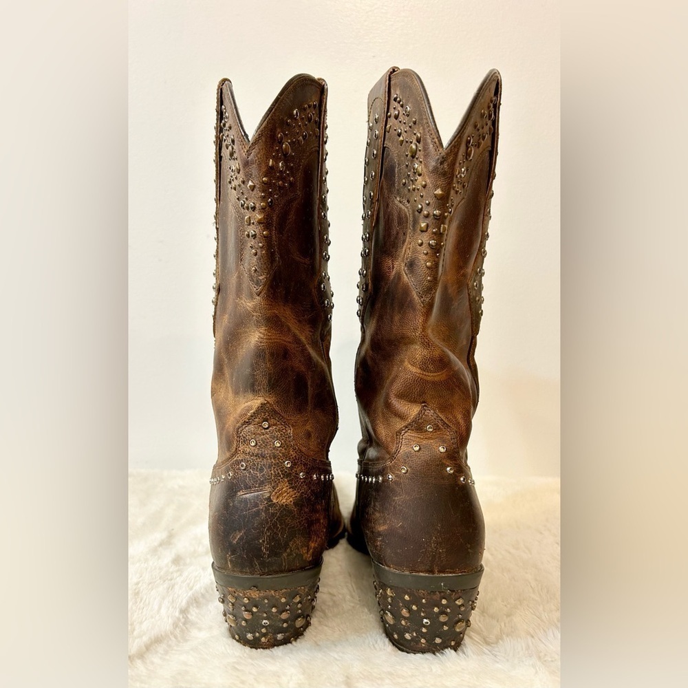 Ariat Womens Rhinestone Cowgirl Boots in Sassy Brown Size 7 - Picture 5 of 15